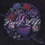  acrylic_paint_(medium) album_cover blue_flower blue_rose commentary_request cover english_text flower heart_(organ) highres leaf no_humans original painting_(medium) plant purple_flower purple_rose red_flower red_rose rose still_life sumire_shisei thorns traditional_media vines 