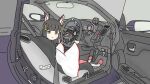1girl animal_ears azur_lane car nagato_(azur_lane) vehicle_interior