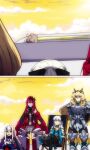  4girls armor baobhan_sith_(fate) baobhan_sith_(first_ascension)_(fate) barghest_(first_ascension)_(fate) black_bow blonde_hair blue_eyes boots bow breasts cape chair clouds cloudy_sky crown dress fate/grand_order fate_(series) folding_chair gauntlets green_eyes grey_eyes heterochromia high_heel_boots high_heels lazyartlazy12 medium_breasts melusine_(fate) melusine_(second_ascension)_(fate) morgan_le_fay_(fate) multiple_girls pointy_ears red_dress red_footwear redhead shoulder_armor sky smile white_hair yellow_eyes yellow_sky 