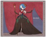  alternate_color asgr_pww black_dress black_gloves blue_hair bob_cut bow colored_skin commentary_request crown curtains dress dress_bow elbow_gloves gardevoir gardevoir_day gloves green_bow holding holding_scepter looking_at_viewer mega_gardevoir mega_pokemon pokemon pokemon_(creature) red_eyes scepter shiny_pokemon smile white_skin 