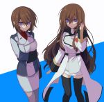  1girl breasts brown_hair genderswap genderswap_(mtf) gundam gundam_seed gundam_seed_destiny gundam_seed_freedom highres kira_yamato large_breasts long_hair looking_at_viewer military military_uniform non-humanoid_robot robot robot_animal seed0x0 short_hair uniform violet_eyes 