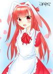 1girl beatmania red_dress red_eyes red_hair red_hair red_skirt umegiri_ameto