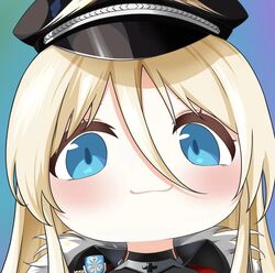 1girl :3 azur_lane bismarck_(azur_lane) long_hair quancy smile