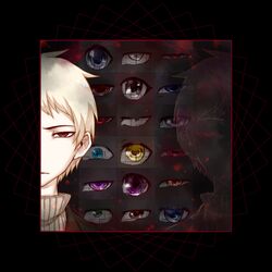  1boy absurdres aiba_ibuki atou_haruki black_eyes black_jacket blonde_hair blue_eyes brown_eyes closed_mouth commentary_request enomoto_noa green_eyes grey_eyes grey_sweater harada_minoru hatsutori_hajime highres isoi_haruki isoi_rai isoi_reiji isoi_reiji_(rei-kun) jabuchi_you jacket kanou_aogu kumazaki_karen kumazaki_riku kurachi_terumi male_focus orange_eyes otowa_rui peimu red_eyes saibou_shinkyoku sanpaku shinano_eiji short_hair sweater tareme turtleneck turtleneck_sweater utsugi_noriyuki violet_eyes yanagi_nina yellow_eyes 