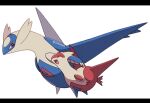 :d ^_^ brown_eyes claws closed_eyes closed_mouth commentary_request latias latios no_humans open_mouth pokemon pokemon_(creature) sana_(sanaa653) simple_background smile tongue white_background