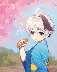  absurdres flower_(vocaloid) flower_(vocaloid4) highres japanese_clothes kimono non-web_source vocaloid yukata 