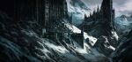  architecture building castle cathedral church city clouds cloudy_sky concept_art dark_souls_(series) dark_souls_iii european_architecture fantasy gothic_architecture highres landscape mountain no_humans outdoors ruipadinha scenery sky snow spire tower 