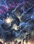  absurdres bioluminescence blue_eyes claws elbow_spikes fangs g.n.a giant giant_monster gills glowing godzilla godzilla:_king_of_the_monsters godzilla_(monsterverse) godzilla_(series) godzilla_evolved godzilla_vs._kong godzilla_x_kong:_the_new_empire highres jaw kaijuu king_kong_(series) long_tail monster monsterverse no_humans open_mouth reptile reptilian scales sharp_teeth spiked_tail spikes spines tail teeth violet_eyes 