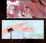  1girl chain chained highres ibaraki_douji&#039;s_arm ibaraki_kasen kn001215 pink_hair red_eyes solo touhou 