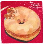  doughnut food food_focus highres icing momiji_mao no_humans original pastry signature 