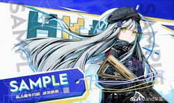  1girl black_hair black_scarf black_shirt blunt_bangs breasts cabbie_hat check_copyright chinese_commentary closed_mouth commentary_request copyright_request cowboy_shot cross_hair_ornament crosshair floating_hair gloves green_eyes grey_hair gun hair_ornament hat highres holding holding_gun holding_weapon jacknavy long_hair long_sleeves looking_at_viewer marking_on_cheek original purple_vest sample_watermark scarf shirt shotgun solo teardrop_facial_mark too_many_watermarks very_long_hair vest watermark weapon weibo_watermark white_background white_gloves 