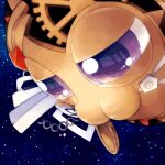  :3 compass_(instrument) galactic_nova gears highres hyaku_(momongamomomo) kirby kirby_(series) kirby_super_star no_humans pocket_watch size_difference space star_(sky) violet_eyes warp_star watch 