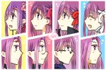  bandaged_head bandages bb_(fate) black_coat blush coat earrings facial_mark fate/extra fate/extra_ccc fate/extra_ccc_fox_tail fate/grand_order fate/hollow_ataraxia fate/stay_night fate_(series) flower forehead forehead_mark glasses gorgon_(fate) hair_flower hair_ornament hair_ribbon jewelry kingprotea_(fate) long_hair long_sleeves matou_sakura medusa_(fate) medusa_(rider)_(fate) multiple_girls multiple_persona necklace open_mouth parvati_(fate) popped_collar purple_hair red_ribbon ribbon scales smile square_pupils uyuki_(ouun) very_long_hair violet_(fate) violet_eyes 