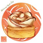  apple_tart artist_logo artist_name food food_focus food_name highres no_humans original pastry yuki00yo 