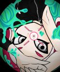  agent_8_(splatoon) armpits asymmetrical_sleeves cephalopod_eyes dbixiblyra gameplay_mechanics highres ink looking_at_viewer octoling octoling_girl octoling_player_character sanitized_(splatoon) single_sleeve splatoon_(series) splatoon_2 splatoon_2:_octo_expansion suction_cups tentacle_hair uneven_sleeves white_eyes 