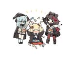  &gt;_&lt; 3girls animal_ears arknights bear_ears black_cape black_eyes black_hat black_jacket black_shirt black_skirt blonde_hair blush_stickers boots brown_hair candy candy_hair_ornament cape chibi commentary demon_tail fake_facial_hair fake_horns fake_mustache fake_tail food food-themed_hair_ornament full_body fur_collar green_eyes green_hair gummy_(arknights) hair_ornament halloween hat horn_hairband horns istina_(arknights) jack-o&#039;-lantern jack-o&#039;-lantern_hair_ornament jacket legwear_garter long_hair long_sleeves medium_hair multicolored_hair multiple_girls neckerchief open_mouth orange_pantyhose pantyhose red_pantyhose redhead sailor_collar shirt shoes simple_background single_legwear_garter sitting skirt socks standing streaked_hair sweater symbol-only_commentary tail two-tone_hair wariza white_background white_neckerchief white_sailor_collar white_socks witch_hat wrapped_candy yukijiro zima_(arknights) 