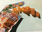  acrylic_paint_(medium) candy eyvzi172xqdkvs7 food highres no_humans object_focus original package packet painting_(medium) realistic shadow still_life traditional_media white_background 