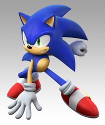  1boy 3d absurdres animal_ears animal_nose arm_up blue_fur blue_hair body_fur clenched_hand full_body furry furry_male gloves gradient_background green_eyes grey_background grin hand_on_ground happy highres long_hair looking_afar male_focus mario_&amp;_sonic_(series) mario_&amp;_sonic_at_the_olympic_games official_art red_footwear shoes sideways_mouth simple_background smile socks solo sonic_(series) sonic_the_hedgehog spiky_hair spread_legs squatting teeth third-party_source white_gloves white_socks 