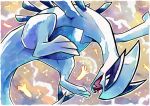  artist_name clouds flying lugia no_humans open_mouth pokemon pokemon_(creature) sifyro solo 