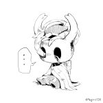 grimmchild hollow_knight knight_(hollow_knight) lineart