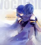  blue_hair carrying closed_eyes dual_persona english from_behind happy_birthday i-riya kaito short_hair vocaloid young 