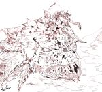  absurdres crossover drawfag epic god_of_war highres in_the_face kratos monster pegasus_seiya saint_seiya 