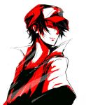  ayakita_(def) baseball_cap black_hair hat male pokemon pokemon_(game) red_(pokemon) red_(pokemon)_(classic) red_eyes short_hair smile solo 