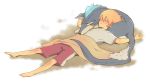  alternate_costume bad_id blonde_hair dog flynn_scifo male nic_(kevin) repede sleeping tales_of_(series) tales_of_vesperia towel white_background 