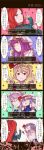  ayasaka bad_id comic flandre_scarlet fourth_wall highres hong_meiling izayoi_sakuya patchouli_knowledge person_on_head pointing remilia_scarlet touhou translated translation_request 