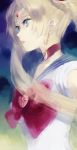  bishoujo_senshi_sailor_moon blonde_hair blue_eyes choker earrings inko_(artist) inko_(mini) jewelry magical_girl sailor_moon solo tsukino_usagi twintails 