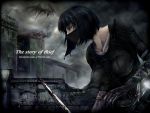  black_hair blood demon&#039;s_souls demon's_souls dragon knife mask short_hair tana_(garyuh-chitai) weapon 