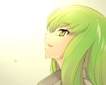  c.c. code_geass green_hair looking_up open_mouth profile solo tears yellow_eyes yukari_(konekonekozou) 