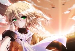  blonde_hair green_eyes hazuki_rui mizuhashi_parsee pointy_ears touhou 