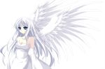  angel blue_eyes tagme white_hair wings 