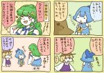  cirno comic dokonjou_gaeru frog hikimaru kochiya_sanae moriya_suwako pyonkichi touhou translated translation_request 