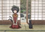  cat cat_ears chen enola_(ebanataw) seiza sitting tatami touhou 