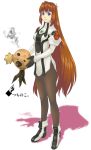  elhaym_van_houten gloves legs long_hair military military_uniform ohse pantyhose purple_eyes solo uniform very_long_hair violet_eyes xenogears 