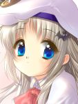  blonde_hair blue_eyes close-up hair_ornament hairclip hashimo_kikuri hat little_busters!! naoe_riki noumi_kudryavka school_uniform 