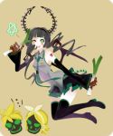  black_rock_shooter boots cosplay dead_master hatsune_miku hatsune_miku_(cosplay) horns kagamine_len kagamine_rin skull thigh_boots thighhighs tribute vocaloid wings 