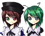  green_eyes green_hair hat heterochromia rozen_maiden short_hair souseiseki touhou wriggle_nightbug 