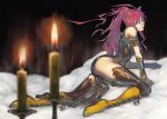  animal_ears bk1964 blue_eyes boots candle cat_ears long_hair megurine_luka pink_hair solo thigh-highs thighhighs vocaloid 