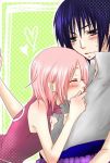  black_hair couple haruno_sakura naruto pink_hair uchiha_sasuke 