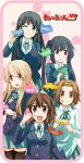  black_hair blonde_hair blue_eyes brown_eyes brown_hair cellphone hirasawa_yui iphone k-on! kotobuki_tsumugi long_hair nakano_azusa phone school_uniform short_hair tainaka_ritsu thigh-highs twintails yoshinaga_p 