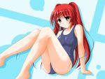  highres kakesu kousaka_tamaki one-piece_swimsuit red_hair school_swimsuit swimsuit to_heart_2 