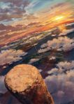  clouds highres landscape nomu103 scenery sky sunset water 