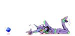  chibi eva_01 evangelion:_2.0_you_can_(not)_advance finger_gun mecha neon_genesis_evangelion on_stomach parody ramiel rebuild_of_evangelion rubber_band take_(office-t) 