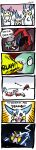  artist_request blood chu_(raizap) comic emolga english family gun highres lightning pachirisu parody pokemon remoraid remoraid_(cameo) tears weapon zoroark 