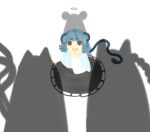  animal_ears artist_request cat chen chen_(cat) grey_hair halo kaenbyou_rin kaenbyou_rin_(cat) mouse_ears mouse_tail nazrin shadow tail touhou 