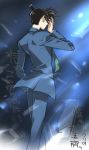  blue blue_background detective_conan kudou_shin'ichi kudou_shinichi male school_uniform short_hair solo toujou_sakana translation_request 