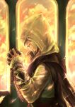  assassin&#039;s_creed_ii cape closed_eyes ezio_auditore_da_firenze gloves highres hood praying 